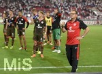 08.08.2016,  Fussball 2.Liga 2016/2017, 1.Spieltag, VfB Stuttgart - FC St. Pauli Hamburg, in der Mercedes-Benz-Arena Stuttgart. Frust bei Trainer Ewald Lienen (St.Pauli) nach dem Spiel.
