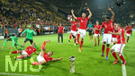14.08.2016,   DFL Supercup 2016, Borussia Dortmund - FC Bayern Mnchen, im Signal Iduna Park Dortmund. Jubel Bayern Mnchen Sieger des Supercups
