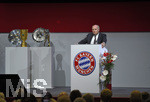 25.11.2016, Fussball Bundesliga 2016/2017,  FC Bayern Mnchen, Jahreshauptversammlung im AUDI-Dome Mnchen. Prsident Uli Hoeness (FC Bayern) hlt seine Antrittsrede als Prsident.