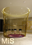 09.01.2017,  Doha (Katar).  AlRayyan Hotel Doha, Curio Collection by Hilton, in der Mall of Qatar, Al Rayyan, Doha. 5 Sterne Hotel. Internet-Workstation in der Lobby.