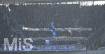 11.03.2017, Fussball 2.Bundesliga 2016/2017, 24.Spieltag, Hannover 96 - TSV 1860 Mnchen, in der HDI-Arena Hannover. Plakat im Gstefanblock der Lwen Fans