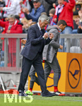 22.04.2017, Fussball 1.Bundesliga 2016/2017, 30.Spieltag, FC Bayern Mnchen - 1.FSV Mainz 05, in der Allianz-Arena Mnchen.  Trainer Carlo Ancelotti (FC Bayern Mnchen) Torjubel.