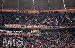 22.04.2017, Fussball 1.Bundesliga 2016/2017, 30.Spieltag, FC Bayern Mnchen - 1.FSV Mainz 05, in der Allianz-Arena Mnchen. Fanblock der Mainzer.