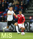 06.06.2017, Fussball Lnderspiel, Dnemark - Deutschland, in Brondby Stadion Kopenhagen, v.l. Niklas Sle (Deutschland) gegen Martin Braithwaite (Dnemark) 