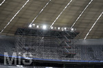 12.07.2017, Fussball 1.Bundesliga 2017/2018,  Die Allianz Arena Mnchen bekommt eine komplett neue Flutlichtanlage, aus LED-Lampen.