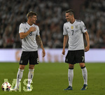 04.09.2017, Fussball WM-Qualifikation, 8.Spieltag, Deutschland - Norwegen, in Stuttgart, Mercedes-Benz-Arena. v.li: Toni Kroos (Deutschland) und Julian Draxler (Deutschland).