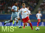 13.09.2017, Fussball UEFA Champions League 2017/2018,  Gruppenphase, 1.Spieltag, RB Leipzig - AS Monaco, in der Red Bull Arena Leipzig. v.l. Jemerson (AS Monaco) , Timo Werner (RB Leipzig) 