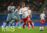 13.09.2017, Fussball UEFA Champions League 2017/2018,  Gruppenphase, 1.Spieltag, RB Leipzig - AS Monaco, in der Red Bull Arena Leipzig. v.l. Jemerson (AS Monaco) , Timo Werner (RB Leipzig) 