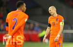10.10.2017, Fussball WM-Qualifikation Europa, 10. Spieltag Gruppe A, Niederlande - Schweden, in der Amsterdam-Arena Amsterdam (Niederlande). Arjen Robben (re., Niederlande) enttuscht 