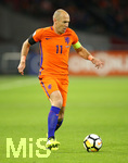 10.10.2017, Fussball WM-Qualifikation Europa, 10. Spieltag Gruppe A, Niederlande - Schweden, in der Amsterdam-Arena Amsterdam (Niederlande). Arjen Robben (Niederlande)