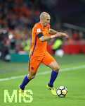 10.10.2017, Fussball WM-Qualifikation Europa, 10. Spieltag Gruppe A, Niederlande - Schweden, in der Amsterdam-Arena Amsterdam (Niederlande). Arjen Robben (Niederlande) 