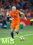 10.10.2017, Fussball WM-Qualifikation Europa, 10. Spieltag Gruppe A, Niederlande - Schweden, in der Amsterdam-Arena Amsterdam (Niederlande). Arjen Robben (Niederlande) 