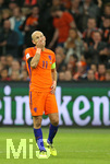 10.10.2017, Fussball WM-Qualifikation Europa, 10. Spieltag Gruppe A, Niederlande - Schweden, in der Amsterdam-Arena Amsterdam (Niederlande). Arjen Robben (Niederlande) enttuscht 