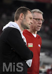 13.10.2017,  Fussball 1.Liga 2017/2018, 8.Spieltag, VfB Stuttgart - 1.FC Kln, in der Mercedes-Benz-Arena Stuttgart. re: Trainer Peter Stger (Kln) nachdenklich.