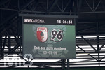 21.10.2017,  Fussball 1.Liga 2017/2018, 9.Spieltag, FC Augsburg - Hannover 96, in der WWK-Arena Augsburg. drei Minuten bis zum Anstoss.