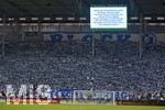 24.10.2017, Fussball DFB-Pokal 2017, 2.Runde, 1.FC Magdeburg - Borussia Dortmund, in der MDCC-Arena Magdeburg, Fans Magdeburg schwenken ihre Fanschals. 