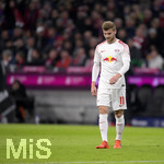 28.10.2017,  Fussball 1.Liga 2017/2018, 10.Spieltag, FC Bayern Mnchen - RB Leipzig, in der Allianz Arena Mnchen. Timo Werner ( RB Leipzig) mde.