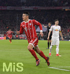 28.10.2017,  Fussball 1.Liga 2017/2018, 10.Spieltag, FC Bayern Mnchen - RB Leipzig, in der Allianz Arena Mnchen.    Torjubel James Rodriguez (FC Bayern Mnchen).