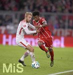 28.10.2017,  Fussball 1.Liga 2017/2018, 10.Spieltag, FC Bayern Mnchen - RB Leipzig, in der Allianz Arena Mnchen. v.li: Konrad Laimer (RB Leipzig) gegen David Alaba (FC Bayern Mnchen).