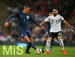 10.11.2017, Fussball Lnderspiel, England - Deutschland, in Wembley National Stadium London. v.l. Jake Livermore (England) gegen Ilkay Gndogan (Deutschland) 