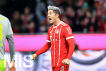 13.12.2017,  Fussball 1.Liga 2017/2018, 14.Spieltag, FC Bayern Mnchen - 1.FC Kln, in der Allianz-Arena Mnchen.   Robert Lewandowski (FC Bayern Mnchen) Torjubel.