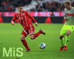 13.12.2017,  Fussball 1.Liga 2017/2018, 14.Spieltag, FC Bayern Mnchen - 1.FC Kln, in der Allianz-Arena Mnchen.   James Rodriguez (FC Bayern Mnchen) am Ball.