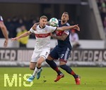 16.12.2017,  Fussball 1.Liga 2017/2018, 17.Spieltag, VfB Stuttgart - FC Bayern Mnchen, in der Mercedes-Benz-Arena Stuttgart. v.li: Simon Terodde (Stuttgart) gegen Jerome Boateng (FC Bayern Mnchen).