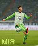 07.02.2018, Fussball DFB Pokal 2017/2018, Viertelfinale, FC Schalke 04 - VfL Wolfsburg, in der VELTINS-Arena Gelsenkirchen. Admir Mehmedi (Wolfsburg) 