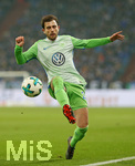 07.02.2018, Fussball DFB Pokal 2017/2018, Viertelfinale, FC Schalke 04 - VfL Wolfsburg, in der VELTINS-Arena Gelsenkirchen. Admir Mehmedi (Wolfsburg) 