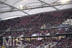 11.02.2018,  Fussball 1.Liga 2017/2018, 22.Spieltag,  VfB Stuttgart - Borussia Mnchengladbach, in der Mercedes-Benz-Arena Stuttgart. Viele leere Sitze im Stadion auf der Tribne., 