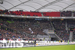 11.02.2018,  Fussball 1.Liga 2017/2018, 22.Spieltag,  VfB Stuttgart - Borussia Mnchengladbach, in der Mercedes-Benz-Arena Stuttgart. Viele leere Sitze im Stadion auf der Tribne., 