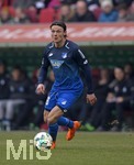 03.03.2018,  Fussball 1.Liga 2017/2018, 25.Spieltag,  FC Augsburg - TSG Hoffenheim, in der WWK-Arena Augsburg. Nico Schulz (TSG 1899 Hoffenheim) am Ball.