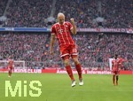 10.03.2018,  Fussball 1.Liga 2017/2018, 26.Spieltag,  FC Bayern Mnchen - Hamburger SV, in der Allianz Arena Mnchen. Arjen Robben (FC Bayern Mnchen) Torjubel.