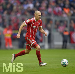 10.03.2018,  Fussball 1.Liga 2017/2018, 26.Spieltag,  FC Bayern Mnchen - Hamburger SV, in der Allianz Arena Mnchen. Arjen Robben (FC Bayern Mnchen) am Ball.