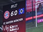 10.03.2018,  Fussball 1.Liga 2017/2018, 26.Spieltag,  FC Bayern Mnchen - Hamburger SV, in der Allianz Arena Mnchen. Endstand 6:0 fr die Bayern.