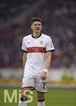 11.03.2018,  Fussball 1.Liga 2017/2018, 26.Spieltag,  VfB Stuttgart - RB Leipzig, in der Mercedes-Benz-Arena Stuttgart. Mario Gomez (Stuttgart) nachdenklich.