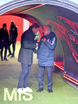 18.03.2018,  Fussball 1.Liga 2017/2018, 27.Spieltag, RB Leipzig - FC Bayern Mnchen, in der Red Bull Arena Leipzig. vor dem Spiel, v.li: Trainer Ralph Hasenhttl (RB Leipzig) mit Trainer Jupp Heynckes (FC Bayern Mnchen).