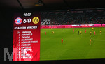 31.03.2018, Fussball 1. Bundesliga 2017/2018, 28. Spieltag, FC Bayern Mnchen - Borussia Dortmund, in der Allianz-Arena Mnchen. Der Endstand steht auf der Anzeigetafel, 6:0. 