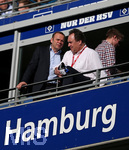 07.04.2018, Fussball 1. Bundesliga 2017/2018, 29. Spieltag, Hamburger SV - FC Schalke 04, im Volksparkstadion Hamburg. li., Aufsichtsratsvorsitzende der HSV Fuball AG und Prsident des HSV e.V. Bernd Hoffmann (Hamburg) 