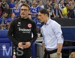 18.04.2018, Fussball DFB Pokal 2017/2018, Halbfinale, FC Schalke 04 - Eintracht Frankfurt, in der Veltins Arena auf Schalke. v.li: Co-Trainer Robert Kovac (Frankfurt), Trainer Niko Kovac (Eintracht Frankfurt).