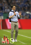 18.04.2018, Fussball DFB Pokal 2017/2018, Halbfinale, FC Schalke 04 - Eintracht Frankfurt, in der Veltins Arena auf Schalke. Trainer Niko Kovac (Eintracht Frankfurt) in Rage. 