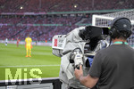 19.05.2018, Fussball DFB-Pokal Finale 2018, FC Bayern Mnchen - Eintracht Frankfurt, im Olympiastadion in Berlin. Fernsehkamera der Fa. Sportcast am Spielfeldrand.