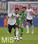 08.06.2018, Fussball Lnderspiel, Deutschland - Saudi Arabien, in der BayArena Leverkusen. v.li: Ilkay Gndogan (Deutschland) gegen Hussein Al-Moghawi (Saudi-Arabien).