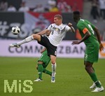 08.06.2018, Fussball Lnderspiel, Deutschland - Saudi Arabien, in der BayArena Leverkusen. Toni Kroos (Deutschland) am Ball.