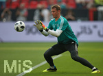 08.06.2018, Fussball Lnderspiel, Deutschland - Saudi Arabien, in der BayArena Leverkusen. Torwart Manuel Neuer (Deutschland) 