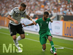 08.06.2018, Fussball Lnderspiel, Deutschland - Saudi Arabien, in der BayArena Leverkusen. v.l. Niklas Sle (Deutschland) gegen Salman Al-Faraj (Saudi-Arabien) 
