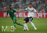 08.06.2018, Fussball Lnderspiel, Deutschland - Saudi Arabien, in der BayArena Leverkusen. v.l. Salman Al-Faraj (Saudi-Arabien) gegen Niklas Sle (Deutschland) 