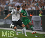 08.06.2018, Fussball Lnderspiel, Deutschland - Saudi Arabien, in der BayArena Leverkusen. v.l. Niklas Sle (Deutschland) gegen Salem Al-Dawsari (Saudi-Arabien) 