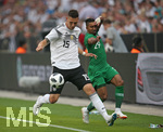 08.06.2018, Fussball Lnderspiel, Deutschland - Saudi Arabien, in der BayArena Leverkusen. v.l. Niklas Sle (Deutschland) gegen Salem Al-Dawsari (Saudi-Arabien) 