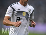 08.06.2018, Fussball Lnderspiel, Deutschland - Saudi Arabien, in der BayArena Leverkusen. Toni Kroos (Deutschland) mit dem FIFA-WM Wappen auf dem Trikot. 